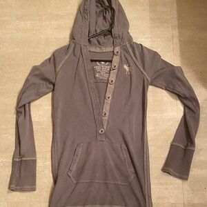 Abercrombie & Fitch Taupe Button-Up Top